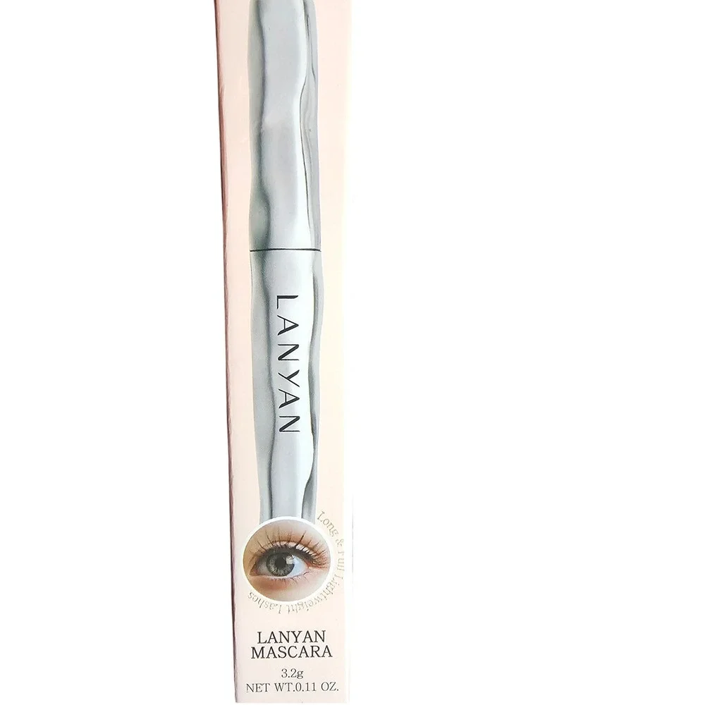 LANYAN‎ Volumizing Washable Mascara Long Full Lightweight Bamboo Fiber Blk New